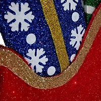 Northlight 3lighted Reindeer And Sleigh Christmas Yard Art