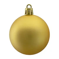 60ct Vegas Gold Shatterproof Matte Christmas Ball Ornaments 2.5'' (60mm)