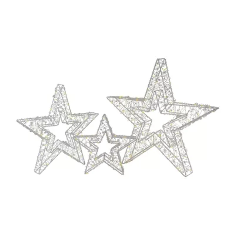 Northlight Lighted Stars Christmas Yard Art