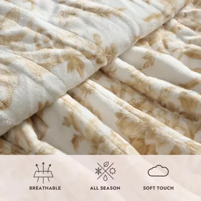 Laura Ashley Bedford Heated Midweight Floral Blanket