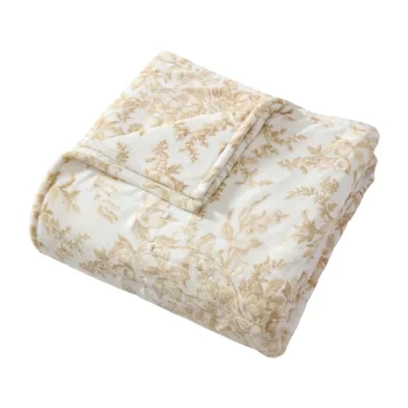 Laura Ashley Bedford Midweight Floral Blanket
