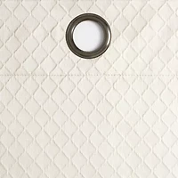 Fieldcrest Diamond Grommet Top Energy Saving 100% Blackout Single Curtain Panel