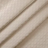 Fieldcrest Diamond Grommet Top Energy Saving 100% Blackout Single Curtain Panel