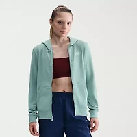 Nike Club Womens Long Sleeve Fleece Zipper Active Hoodie