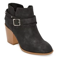 Sugar Womens Sansa Stacked Heel Booties