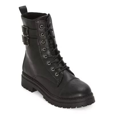 Pop Womens Perlla Block Heel Booties