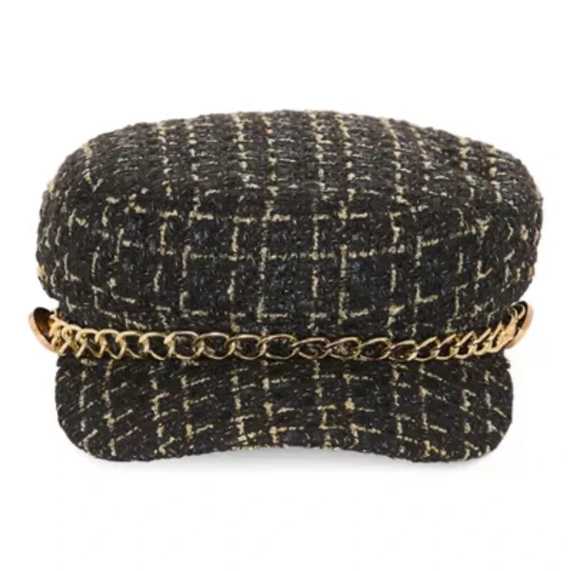 Alexis Bendel Black And White Womens Cadet Hat