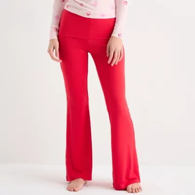 Arizona Fold Over Womens Juniors Pajama Pants