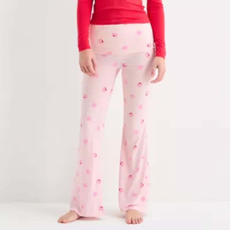 Arizona Body Fold Over Womens Juniors Pajama Pants