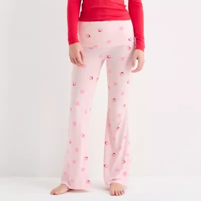 Arizona Body Fold Over Womens Juniors Pajama Pants