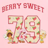 Strawberry Shortcake L Boyfriend Tee Womens Juniors Crew Neck Short Sleeve Regular Fit Graphic T-Shirt