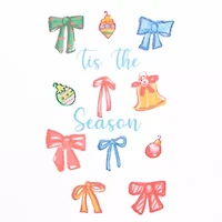 Bows Oversized Tee Womens Juniors Crew Neck Short Sleeve Oversized Graphic T-Shirt