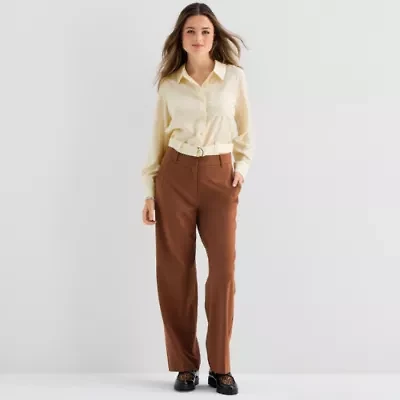by&by Womens Juniors Long Sleeve Blouse