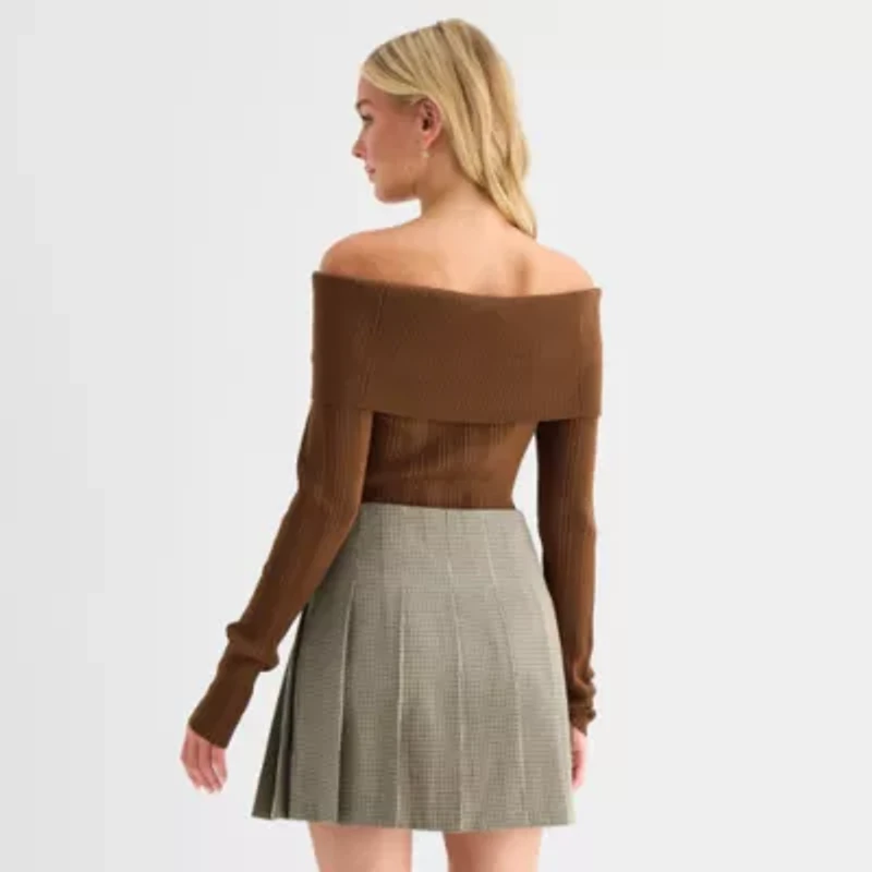 by&by Juniors Womens Long Sleeve Pullover Sweater