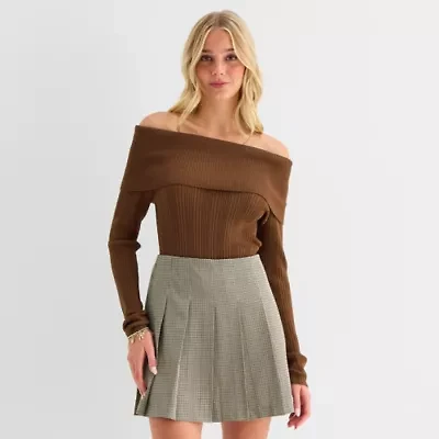 by&by Juniors Womens Long Sleeve Pullover Sweater