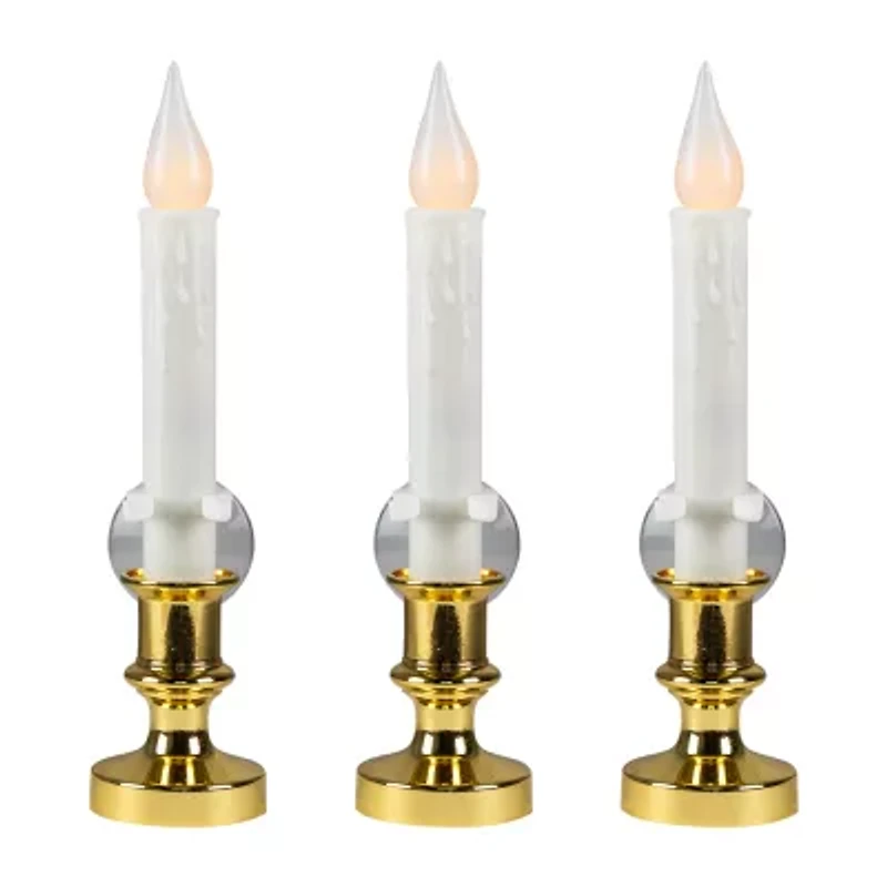 Northlight Led Flickering Window 3-pc. Flameless Candle