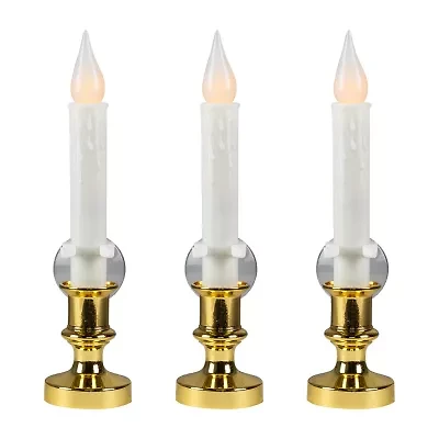 Northlight Led Flickering Window 3-pc. Flameless Candle