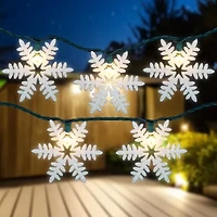 Northlight Glittered Snowflake String Lights