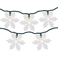 Northlight Glittered Snowflake String Lights