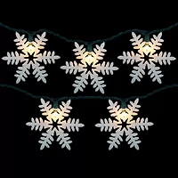 Northlight Glittered Snowflake String Lights