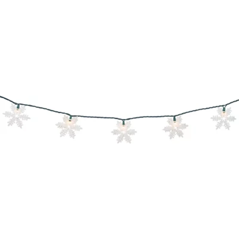 Northlight Glittered Snowflake String Lights
