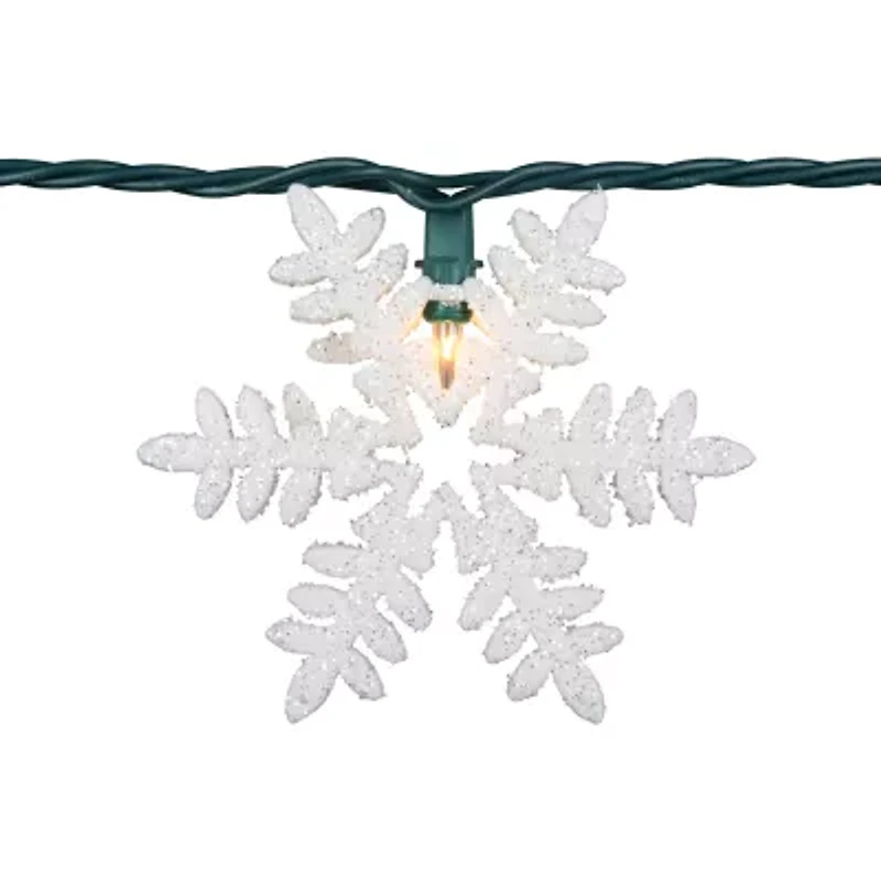 Northlight Glittered Snowflake String Lights