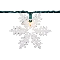 Northlight Glittered Snowflake String Lights