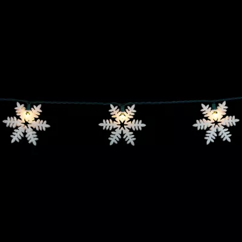 Northlight Glittered Snowflake String Lights