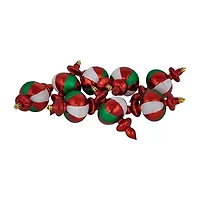 Northlight 6in Traditional Finial 8-pc Christmas Ornament