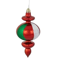 Northlight 6in Traditional Finial 8-pc Christmas Ornament