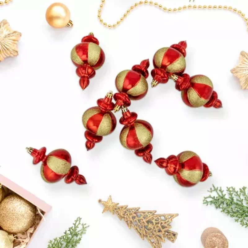 Northlight 6in Finial 8-pc Christmas Ornament