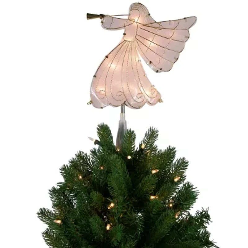 Northlight 10in Angel  Warm White Lights Christmas Tree Topper