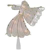 Northlight 10in Angel  Warm White Lights Christmas Tree Topper