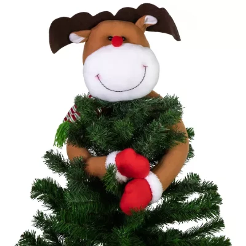 Northlight 26in Plush Reindeer Christmas Tree Topper