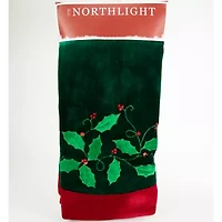 Northlight Dark Green Velveteen Indoor Tree Skirt