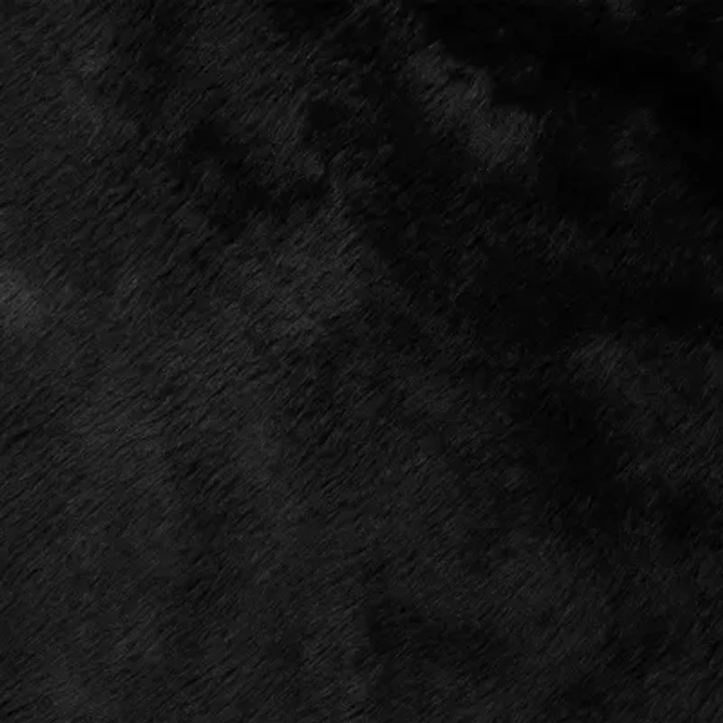 Northlight 48in Black Sable Fur Indoor Tree Skirt