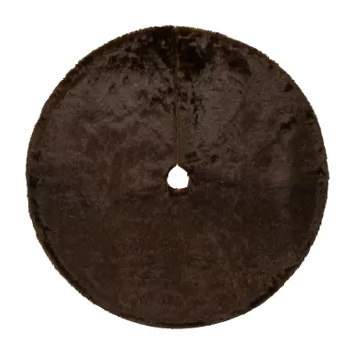 Northlight 48in Brown Mink Fur Indoor Tree Skirt