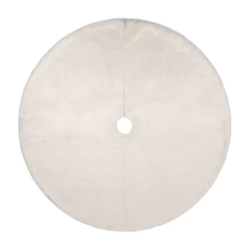 Northlight 48in Faux Polar Bear Fur Indoor Tree Skirt