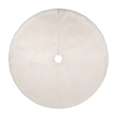 Northlight 48in Faux Polar Bear Fur Indoor Tree Skirt