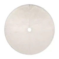Northlight 48in Faux Polar Bear Fur Indoor Tree Skirt