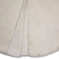 Northlight 48in Faux Polar Bear Fur Indoor Tree Skirt