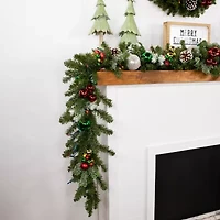 Northlight Canadian Pine Pre-Lit Christmas Indoor Garland