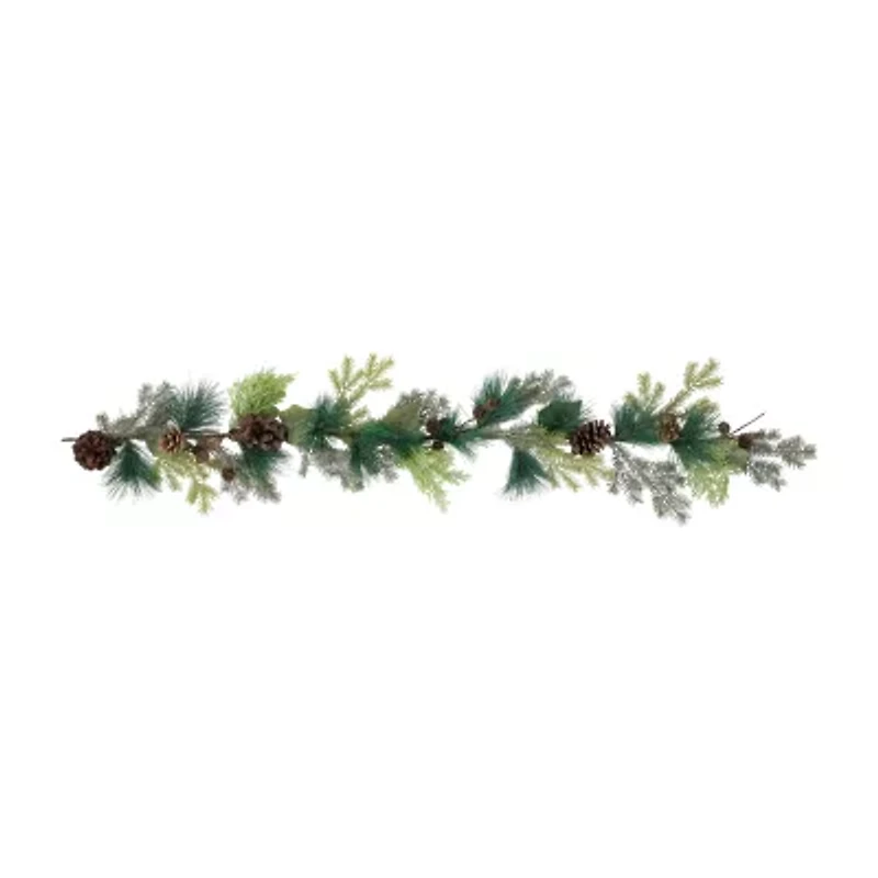 Northlight Pine Cone And Cedar Unlit Christmas Indoor Garland
