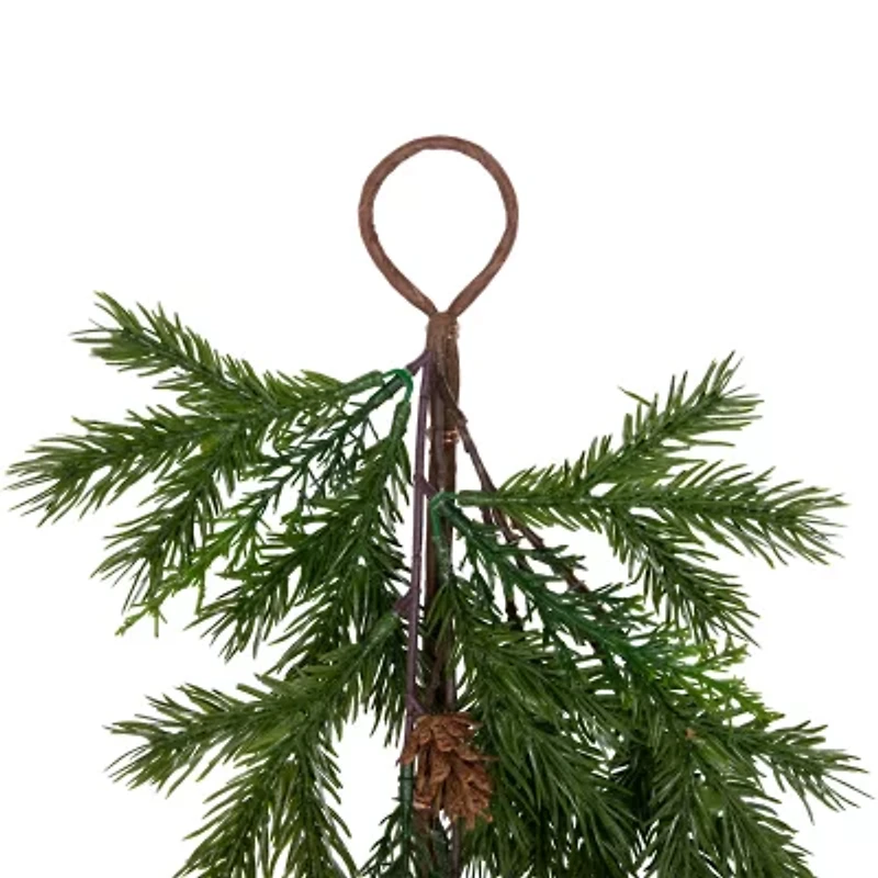 Northlight Cypress And Pine Cone   Unlit Christmas Indoor Garland