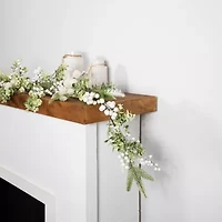 Northlight Glittered Berries And Eucalyptus Christmas Indoor Garland