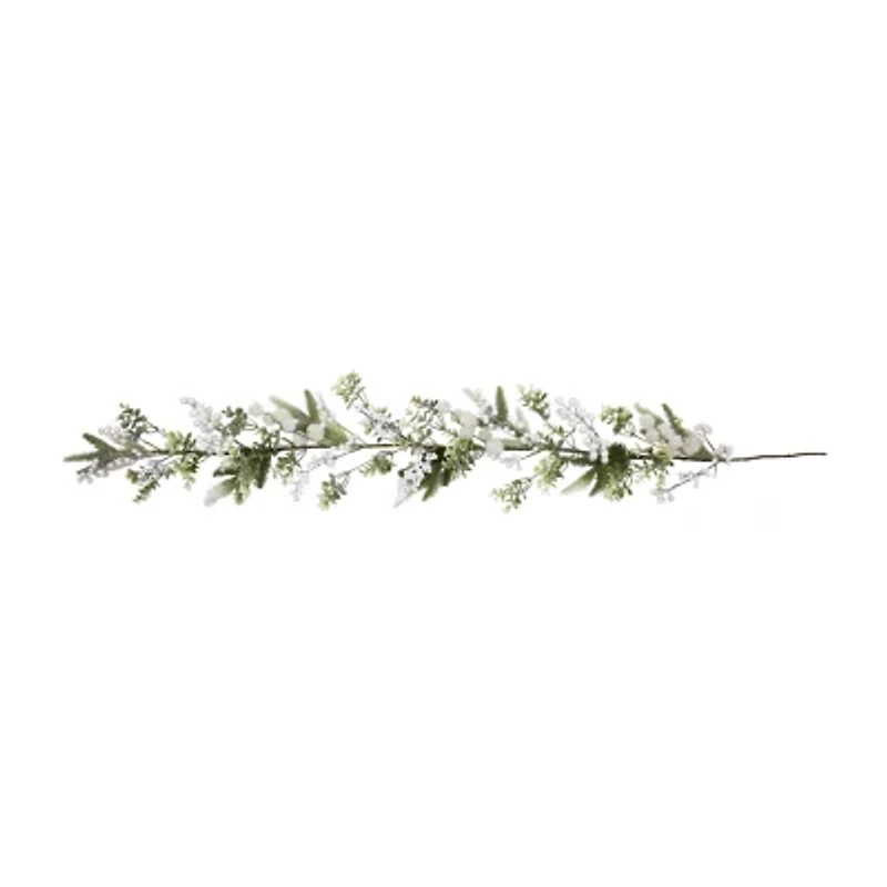 Northlight Glittered Berries And Eucalyptus Christmas Indoor Garland