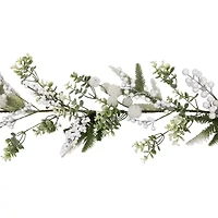 Northlight Glittered Berries And Eucalyptus Christmas Indoor Garland
