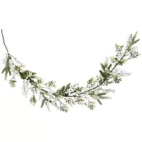 Northlight Glittered Berries And Eucalyptus Christmas Indoor Garland