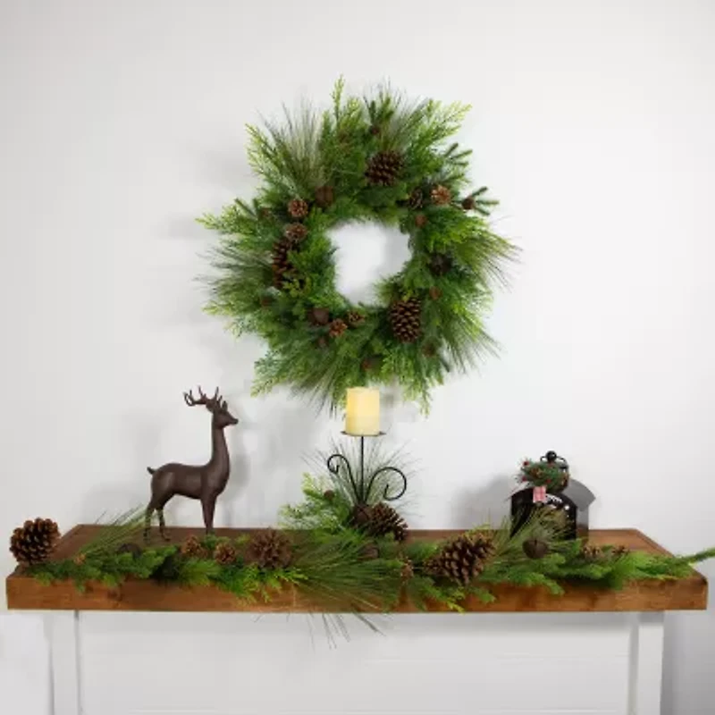 Northlight Jingle Bells And Pinecones Christmas Indoor Garland