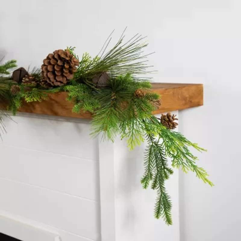 Northlight Jingle Bells And Pinecones Christmas Indoor Garland